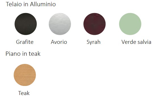 Treble Unopiù Table Finishes