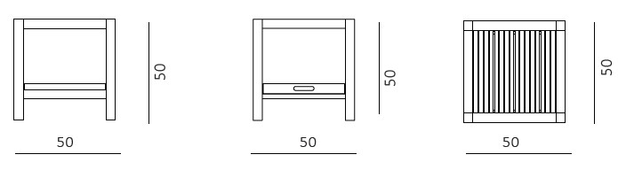 Chelsea Unopiù side table dimensions
