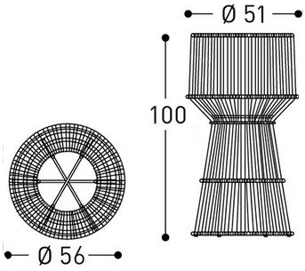 fioriera-loop-varaschin-dimensioni