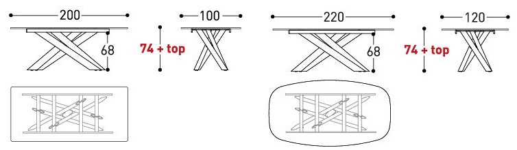 tavolo-system-star-varaschin-dimensioni
