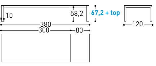 Tavolo Dolmen Varaschin allungabile dimensioni