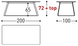 Tavolo Kolonaki Varaschin dimensioni