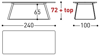 Tavolo Kolonaki Varaschin dimensioni