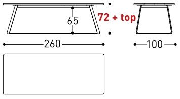 Tavolo Kolonaki Varaschin dimensioni