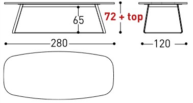 Tavolo Kolonaki Varaschin dimensioni