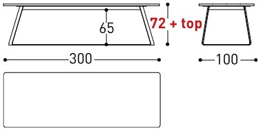 Tavolo Kolonaki Varaschin dimensioni