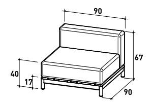 Barcode-Varaschin-armchair-dimensions