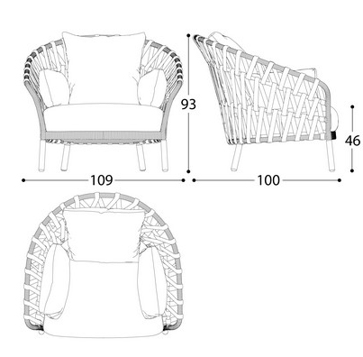 Emma-Cross-Varaschin-lounge-chair-dimensions