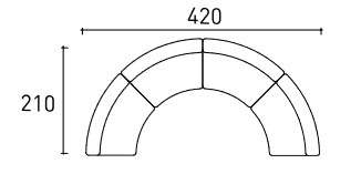 Divano Belt Air Varaschin dimensioni