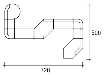 Divano Belt Air Varaschin dimensioni