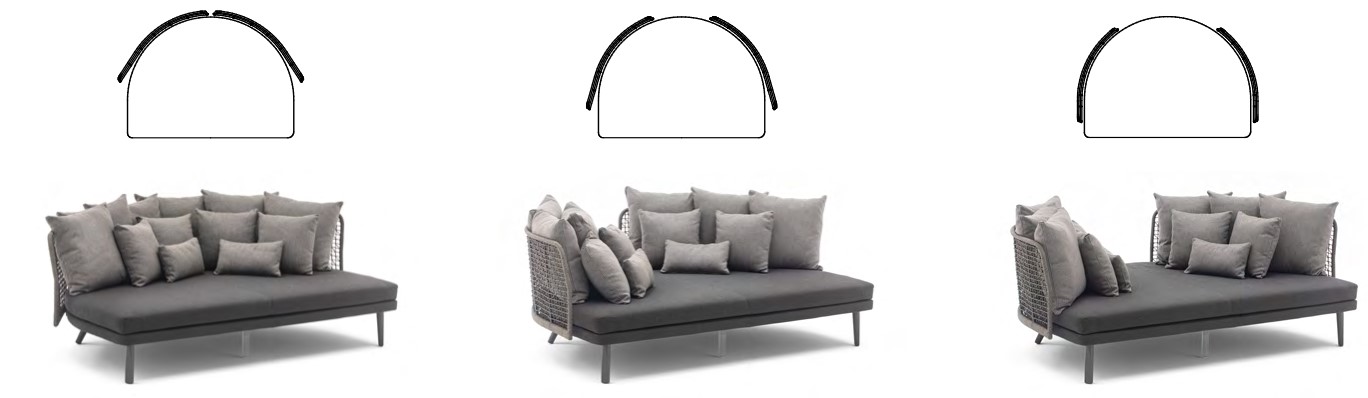 Emma Daybed Dormeuse Varaschin Sunbed finish