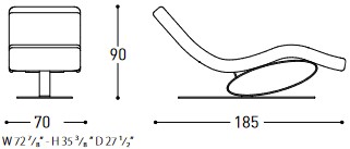 Wellness Therapy Varaschin Chaise Longue Relax sizes