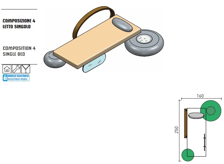 Wellness Therapy Varaschin Single Bed sizes