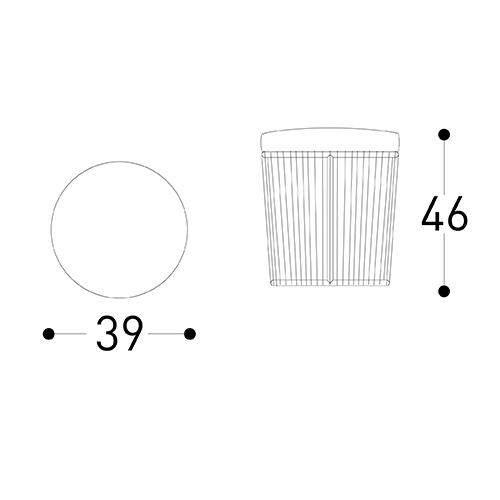 Tibidabo Varaschin Pouf sizes