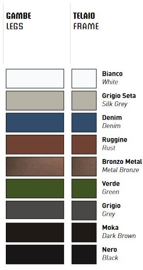 Ellisse Varaschin extendable table finish