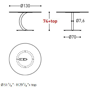 Flexion Varaschin Table sizes
