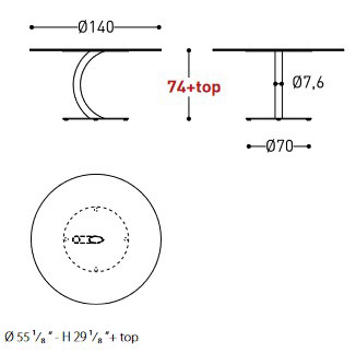 Flexion Varaschin Table sizes