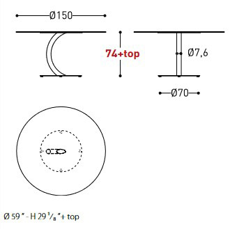 Flexion Varaschin Table sizes