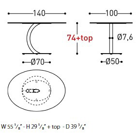 Flexion Varaschin Table sizes