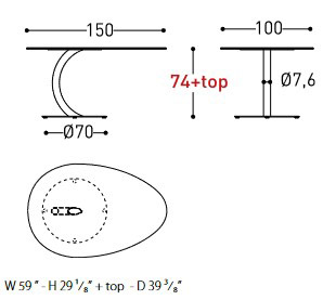 Flexion Varaschin Table sizes