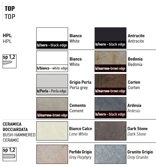 Flexion Varaschin Table finish