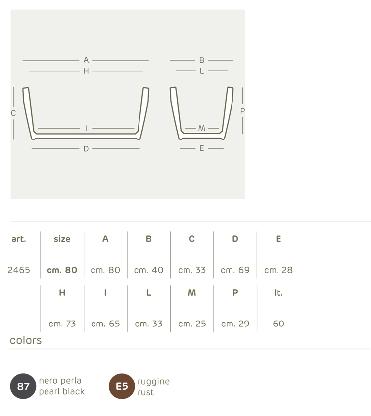 Akan pot box Khilia dimensions and colours