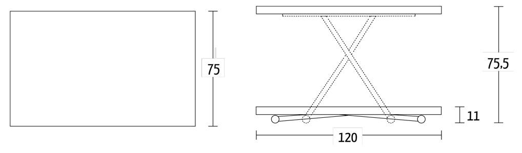 dimensions Geniale altacom coffee table