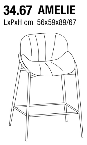 amelie-stool-Bontempi-dimensions