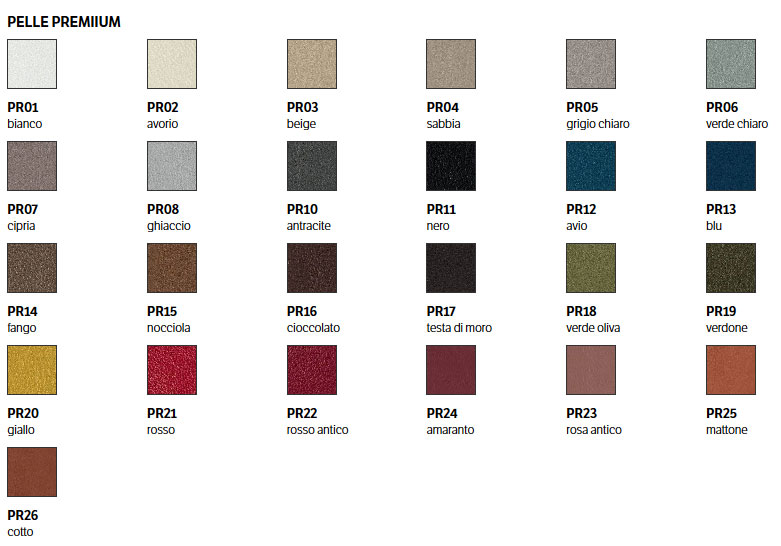 bontempi casa finishes leather premium