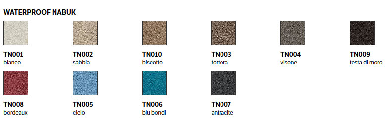 bontempi casa finishes waterproof nabuk