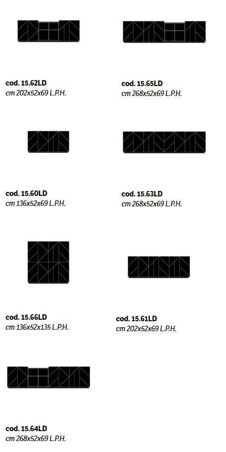 sideboard pica bontempi casa decorated wood dimensions