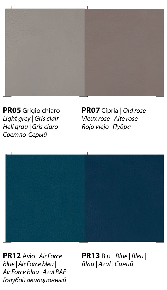 Bontempi premium leather finishes