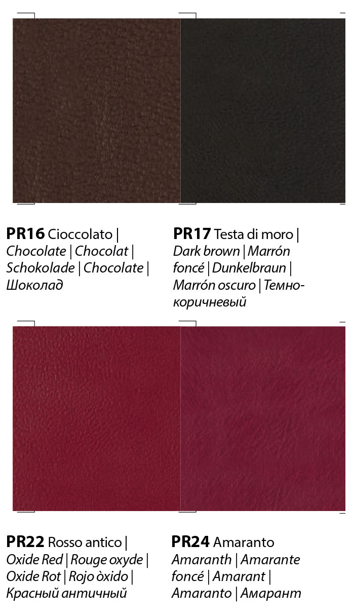 Bontempi premium leather finishes