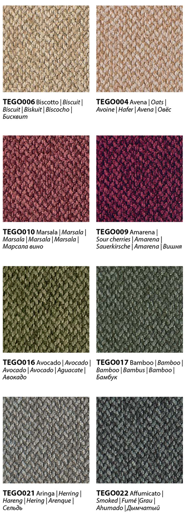 Bontempi Gourmet fabric finishes