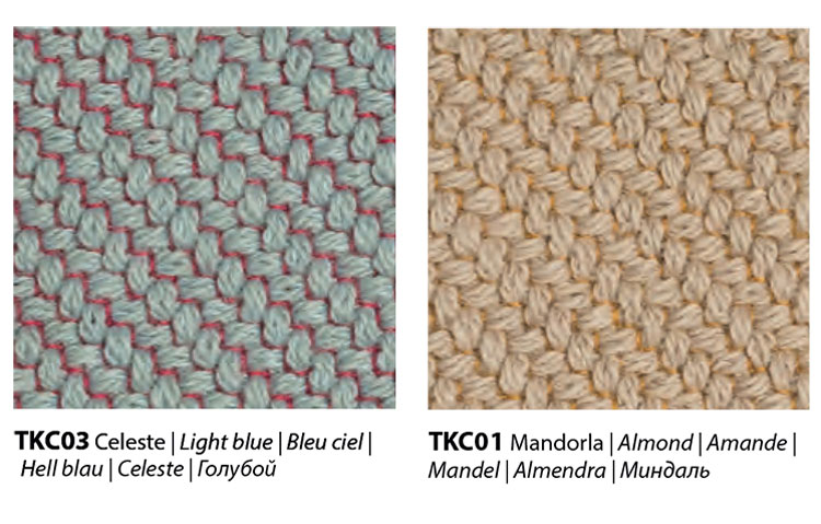 Bontempi Kvadrat fabric finishes