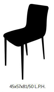 chair-kuga-slim-bontempi-dimensions