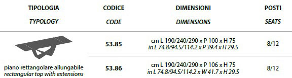 Bach-RectangularExtendableTable-Bontempi-Dimensions