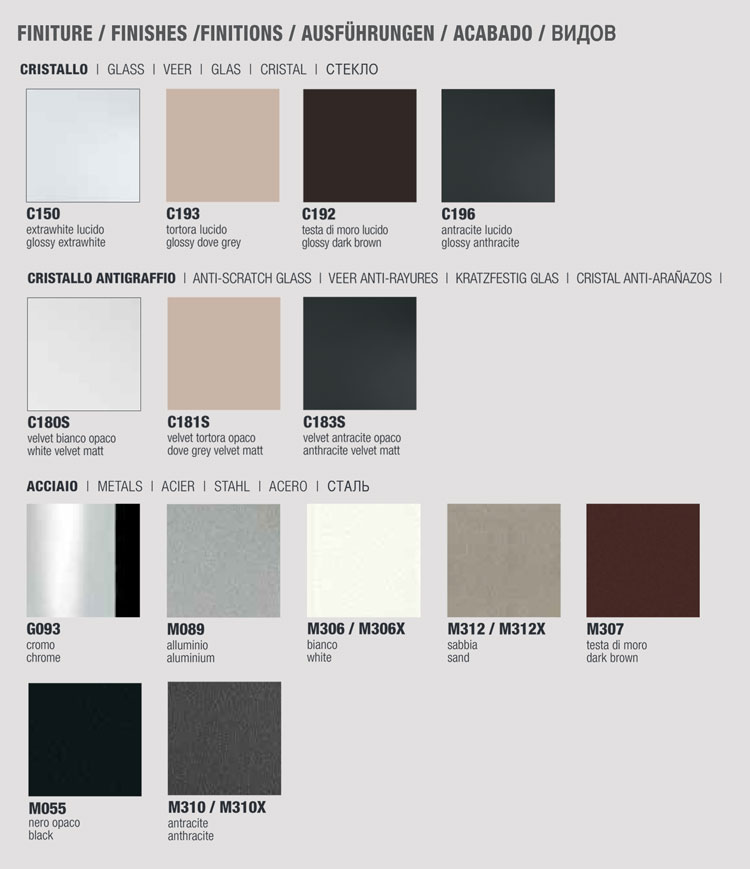 Mago console table Bontempi Casa extendable 02.55 finishes