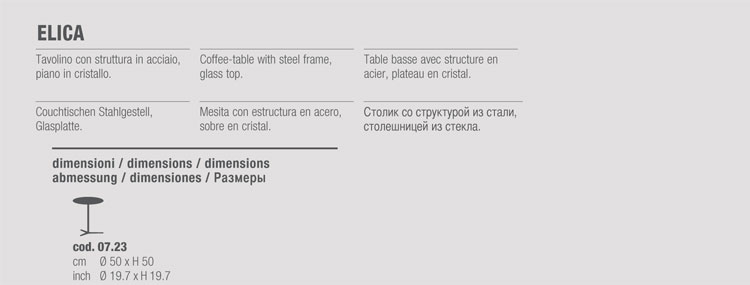 Elica Coffee-table Bontempi Casa high sizes