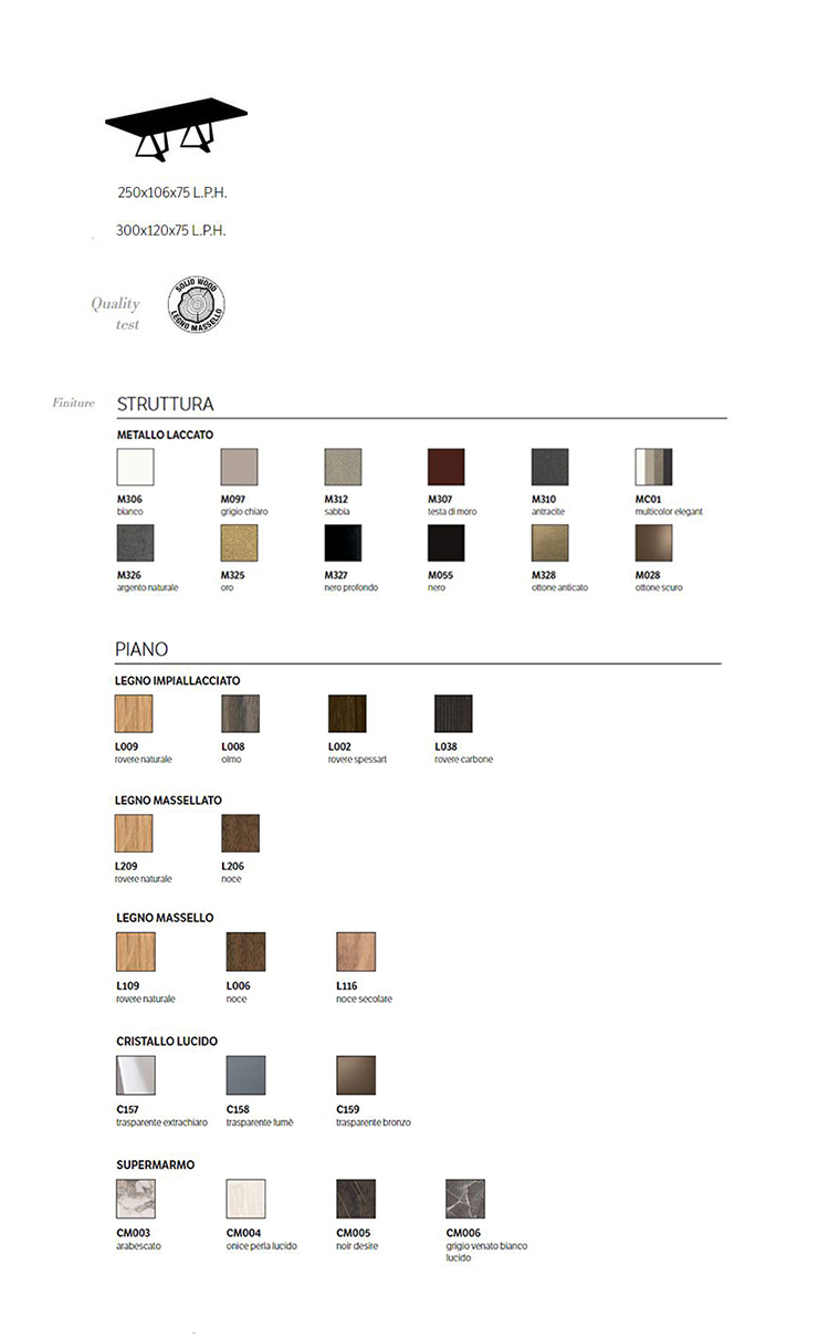 millennium-xxl-bontempi-table-dimensions