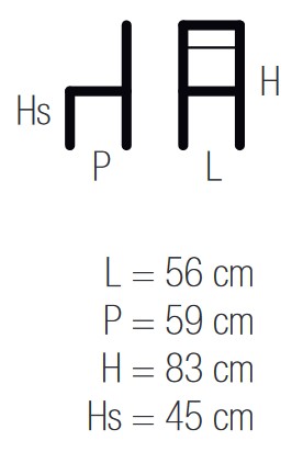 Cester+ Spider Casprini Chair sizes
