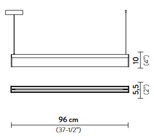 Modula Slamp suspension lamp sizes