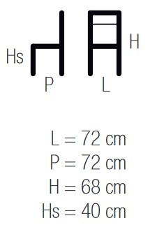 Penelope Casprini Lounge Chair sizes