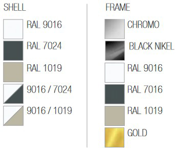 Cester+ Tube Casprini Chair finish