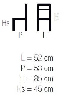 Easy Casprini Chair sizes
