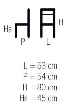 Hoop 4 Casprini Chair sizes