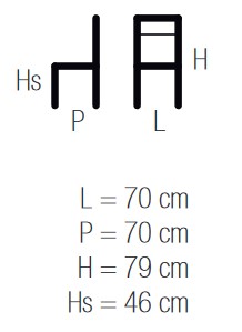 Lola Casprini Desk Armchair sizes