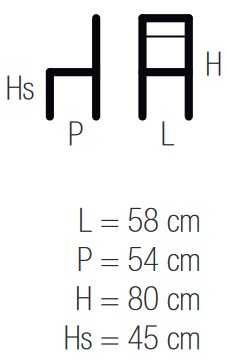 Mini Casprini Armchair sizes