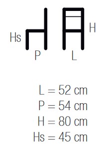 Mini Casprini Chair sizes