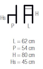 Rain Round Casprini Chair sizes
